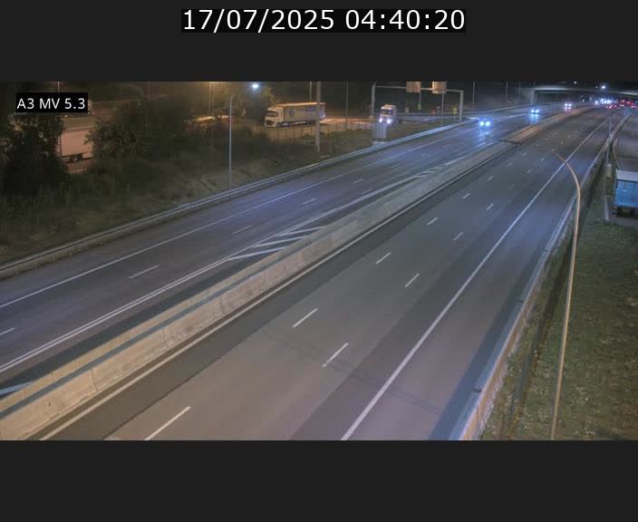 Webcam à l'Aire de Berchem au Luxembourg sur l'A3. Vue orientée vers la France