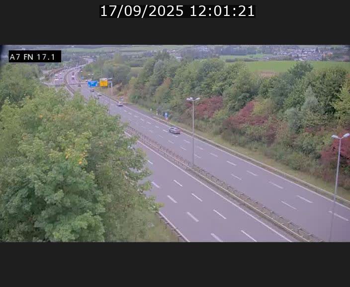 Caméra trafic Luxembourg - A7, Merscherbierg direction Mersch