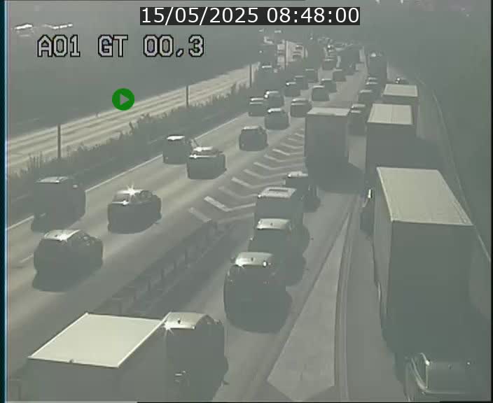 Traffic live webcam Luxembourg Croix de Gasperich - A1 direction Kirchberg - BK 0.3