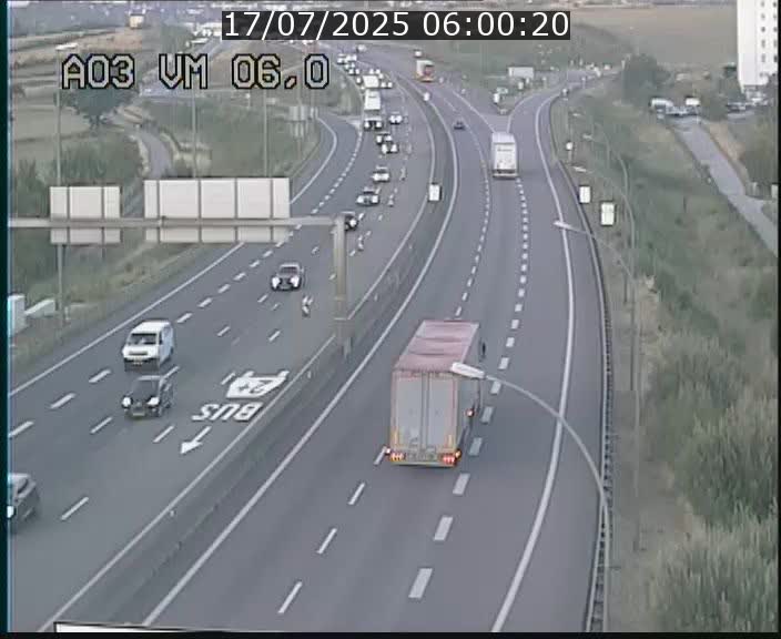 Traffic live webcam Luxembourg Aire de Berchem - A3 - BK 6 - direction France