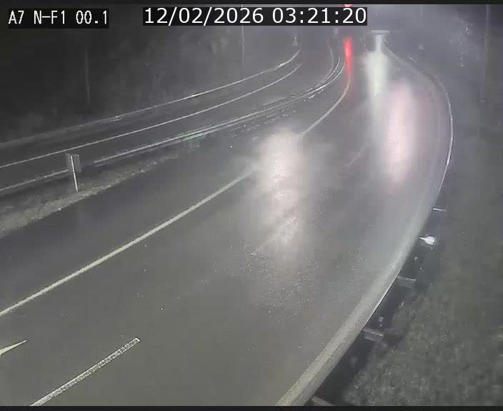 Webcam autoroute Luxembourg A7 située dans la sortie 1 Waldhof, vers la N11, avant le Tunnel Stafelter