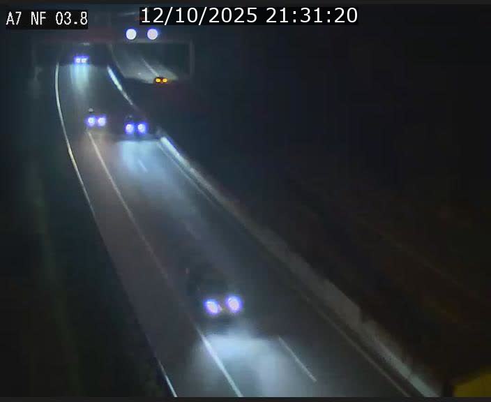 Webcam autoroute A7 au Luxembourg à la sortie du Tunnel Stafelter vers le Nord