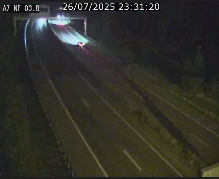 Webcam autoroute A7 au Luxembourg à la sortie du Tunnel Stafelter vers le Nord
