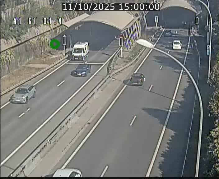 Traffic live webcam Luxembourg Hesperange - A1 direction Kirchberg - BK 1.4