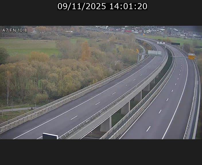Caméra trafic Luxembourg - A7, Tunnel Gousselerbierg, sortie sud, direction rond-point Lorentzweiler (BK 10.8)