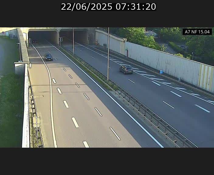Caméra trafic Luxembourg - A7, Tunnel Mersch, entrée sud, direction Ettelbruck