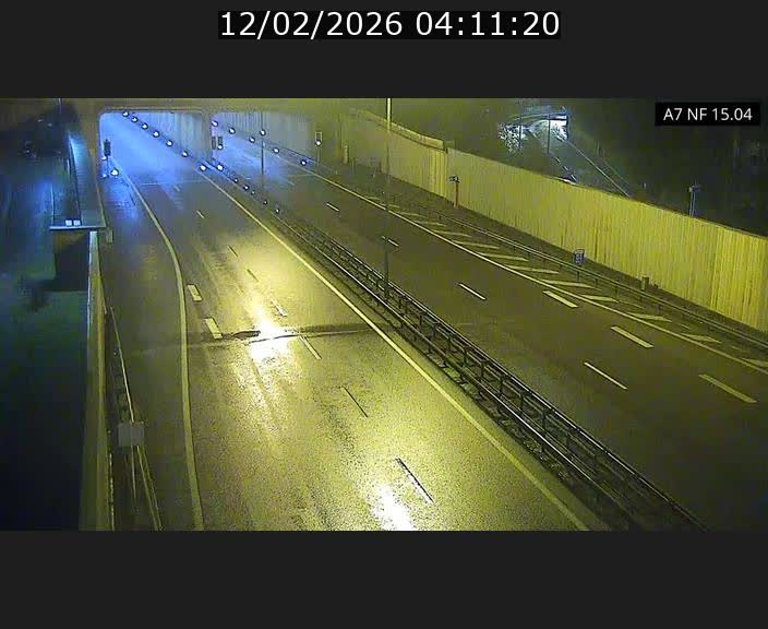 Caméra trafic Luxembourg - A7, Tunnel Mersch, entrée sud, direction Ettelbruck