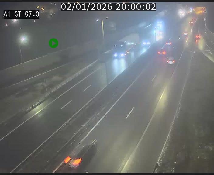 Traffic live webcam Luxembourg Cents - A1 direction Kirchberg - BK 7