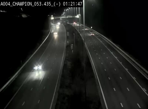 Webcam E411 à Champion, à proximité de Namur. Vue orientée vers Bruxelles