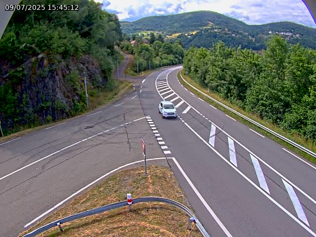 Caméra autoroute France - N66, col du Bussang direction Remiremont