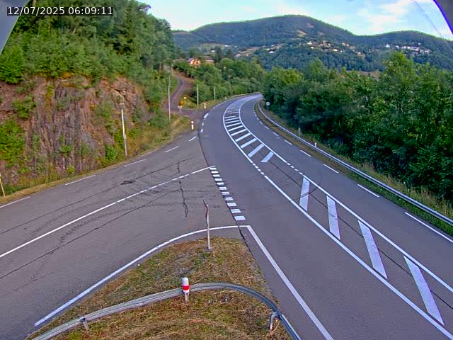 Caméra autoroute France - N66, col du Bussang direction Remiremont