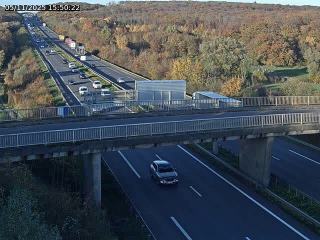 Caméra autoroute France - A31, Zoufftgen direction Luxembourg-ville, à la frontière entre la France et le Luxembourg