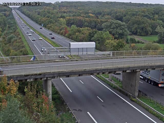 Caméra autoroute France - A31, Zoufftgen direction Luxembourg-ville, à la frontière entre la France et le Luxembourg