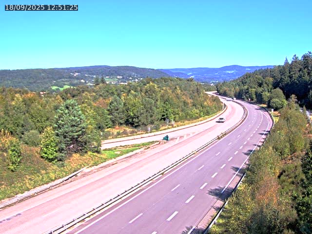 Caméra autoroute France - N57, Côte de la demoiselle direction Remiremont