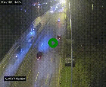 Webcam sur le périphérique de Bordeaux à l'est de la ville. Caméra située sur le Pont Mitterand sur la N230