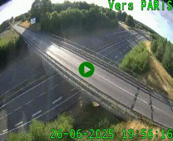 Clone of Caméra routière sur l'autoroute A20 au nord de Limoges, à la jonction avec la N520. Vue orientée vers Paris