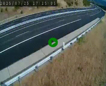 Caméra autoroutière France - A75, Engayresque, entre Millau et Séverac-le-Chateau, en direction de Montpellier