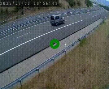 Caméra autoroutière France - A75, Engayresque, entre Millau et Séverac-le-Chateau, en direction de Montpellier