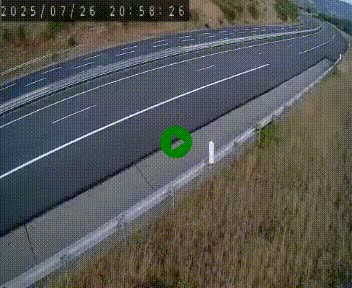 Caméra autoroutière France - A75, Engayresque, entre Millau et Séverac-le-Chateau, en direction de Montpellier