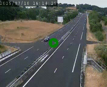 Caméra autoroutière France - A75, Coren, en direction de Montpellier