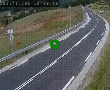Webcam routière au niveau du col de la Chavade en Ardèche, sur la N102 à 1266 mètres d'altitude
