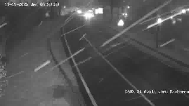 Webcam sur la D603 située à proximité de Saint-Avold. Vue orientée vers Macheren.