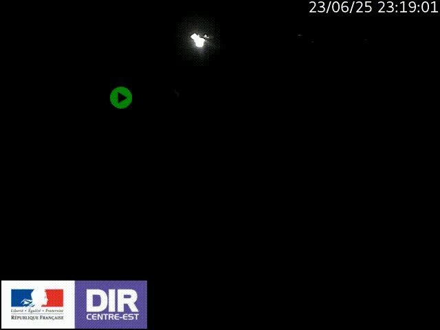 Webcam sur le contournement de Valence, sur la Nationale 7, à la jonction avec la N532, caméra orientée vers Grenoble