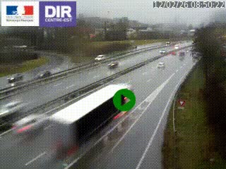 Webcam sur la Nationale 201 à hauteur de la sortie Chambéry-Nord, avant à la jonction entre l'A41 et l'A43, en direction de Lyon