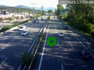 Caméra routière à hauteur des centres commerciaux et de la sortie 14 en direction d'Albertville