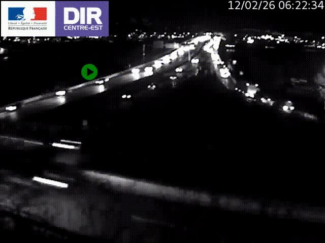 Webcam autoroute sur A450 à Pierre-Bénite en direction de Lyon et de l'autoroute A7