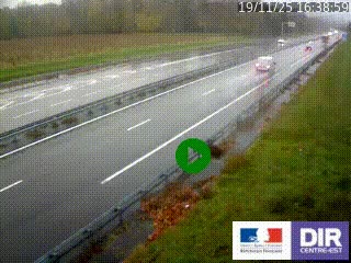 Webcam autoroute sur l'A77 à hauteur de Pouilly-sur-Loire en direction de Nevers