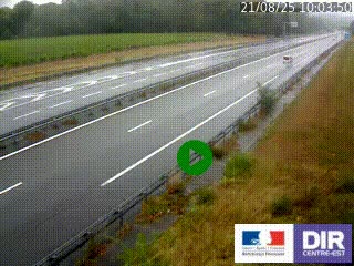 Webcam autoroute sur l'A77 à hauteur de Pouilly-sur-Loire en direction de Nevers