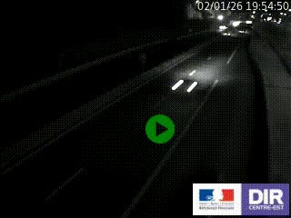 Caméra autoroutière sur l'A47 à hauteur de Givors, a proximité de Lyon. La webcam est orientée vers Lyon
