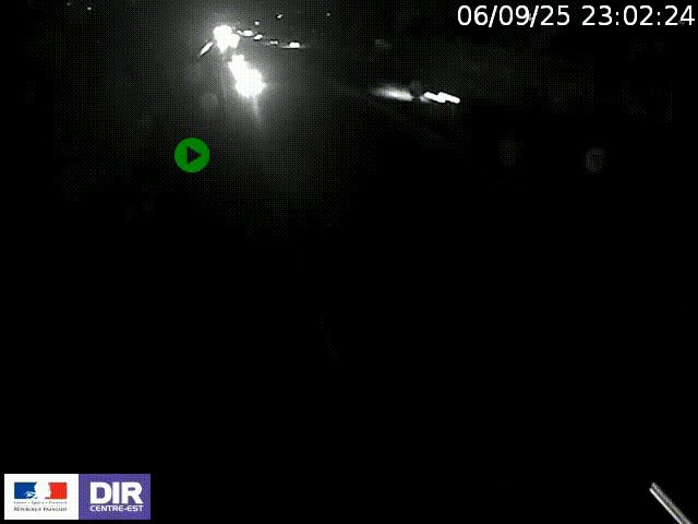 Webcam à Bron sur l'A43 à la jonction avec le boulevard périphérique de Lyon (D383). Vue orientée vers Lyon