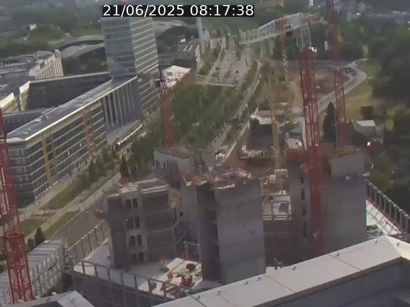 Webcam sur l'avenue John Fitzgerald Kennedy (N51) avec vue orientée vers le Findel