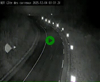 Webcam en haut de la Côte des Carreaux sur la N31 à Avesnes-en-Bray. Vue orientée vers Rouen