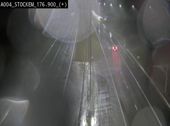 Webcam au-dessus de l'E411 sur la N83 à hauteur de la sortie Stockem. Vue orientée vers Arlon