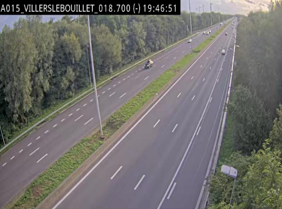 Webcam autoroute Belgique - Villers-le-Bouillet - E42 direction Liège - BK 18.7