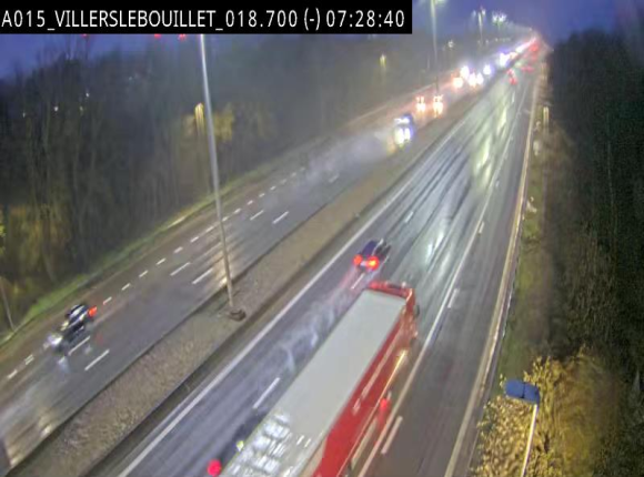 Webcam autoroute Belgique - Villers-le-Bouillet - E42 direction Liège - BK 18.7