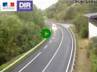 Caméra trafic sur la N90 à Bourg-Saint-Maurice, en provenance d'Aoste et en direction d'Albertville