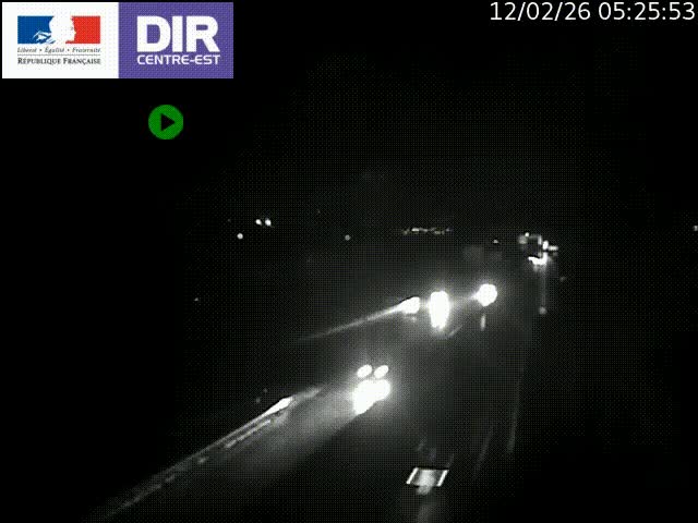 Caméra trafic à Meylan sur la Rocade-Sud de Grenoble en direction d'Aix-en-Provence