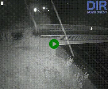 Webcam sur A84 à hauteur de Pont-Farcy, au niveau du pont autoroutier sur la Vire, au sud de Saint-Lô