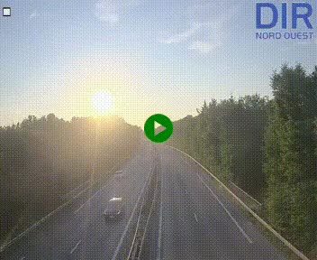 Webcam sur le périphérique de Caen (N814) à l'est de la ville, à Mondeville hauteur de la sortie 2, Presqu'île-Rives de l'Orne, au bout de l'autoroute A13