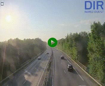Webcam sur le périphérique de Caen (N814) à l'est de la ville, à Mondeville hauteur de la sortie 2, Presqu'île-Rives de l'Orne, au bout de l'autoroute A13