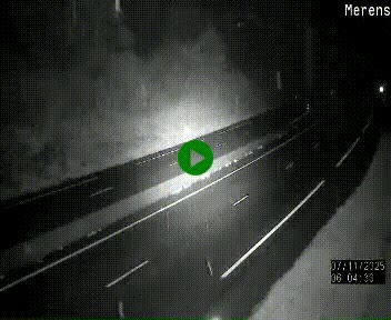 Webcam dans les Pyrénées à hauteur de Mérens-les-Vals sur N320, en direction de Pas de la Casa (Andorre)