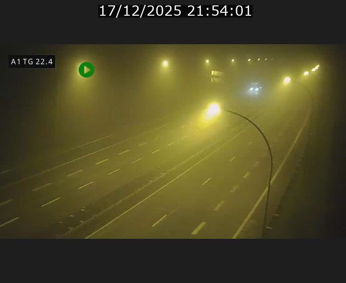 Traffic live webcam Luxembourg Flaxweiler - A1 direction Luxembourg - BK 22.4