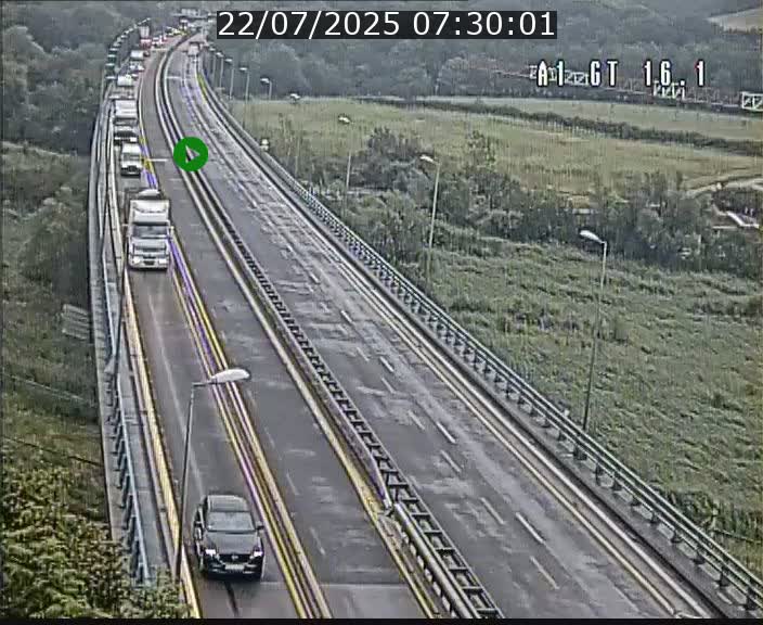 Traffic live webcam Luxembourg Niederanven - A1 direction Allemagne - BK 16.1