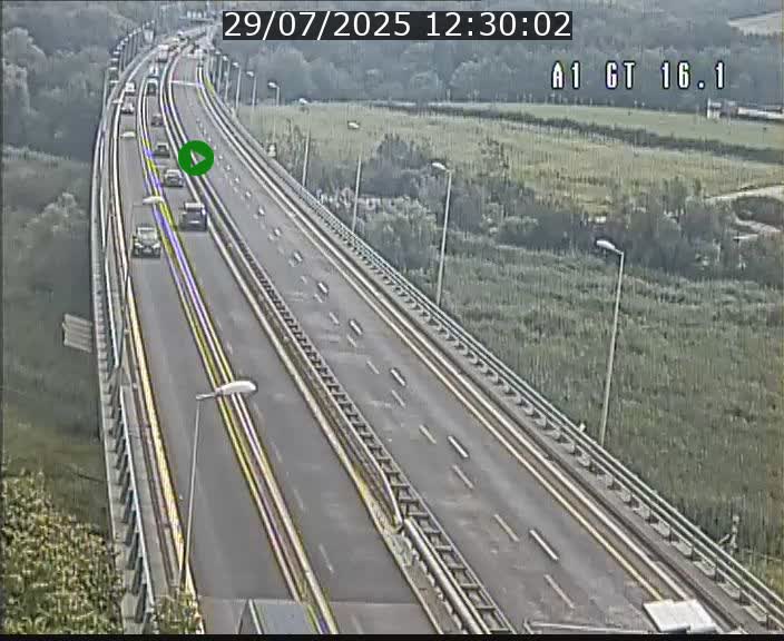 Traffic live webcam Luxembourg Niederanven - A1 direction Allemagne - BK 16.1