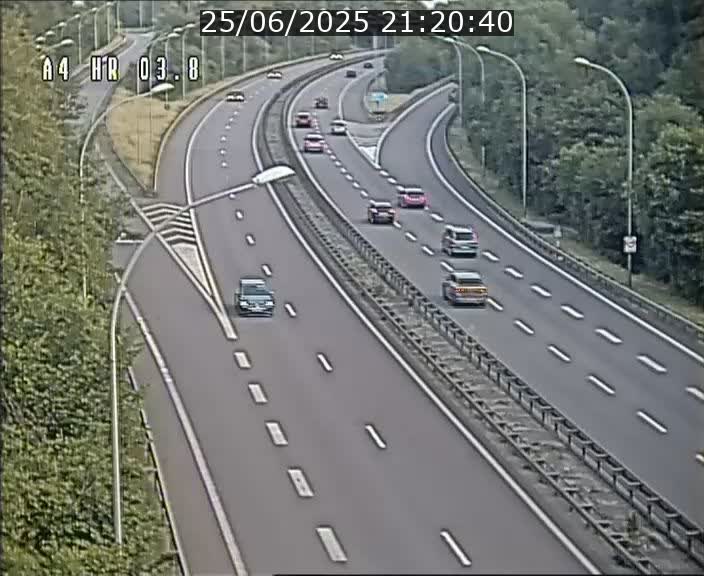 Webcam traffic A4 Luxembourg - BK 3.8 - Leudelange (direction Esch sur Alzette)