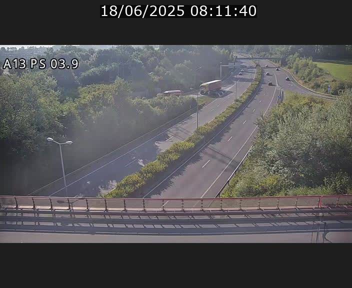 Traffic live webcam Luxembourg Differdange - A13 direction Esch-sur-Alzette - BK 3.9